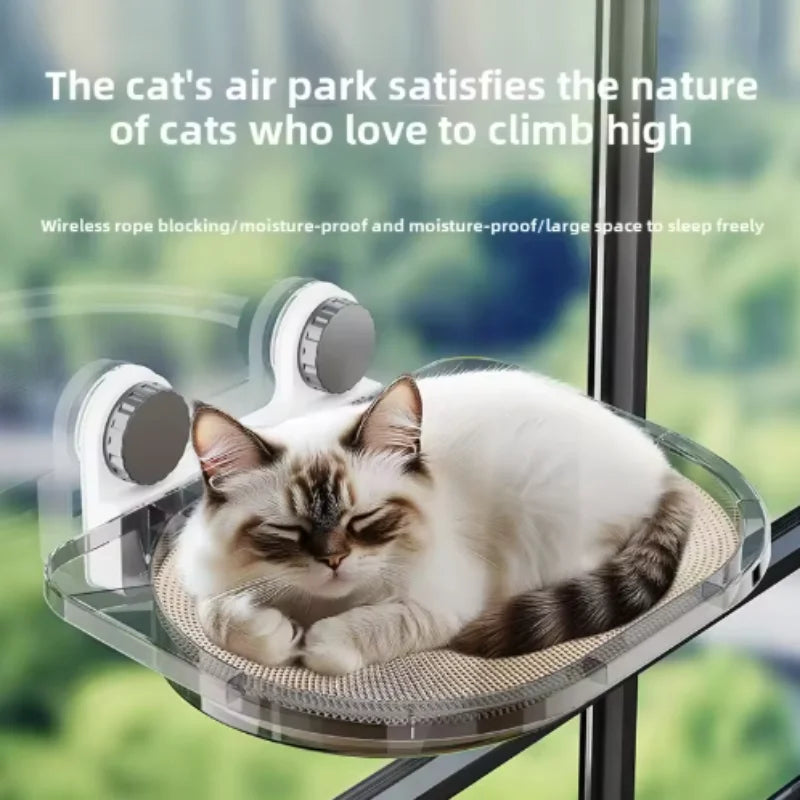New Pet Cat Hammock Hanging Cat Bed Bearing 20 kg Comfortable Sunny Window Seat Kitten Rock Climbing Frame Pet Supplies