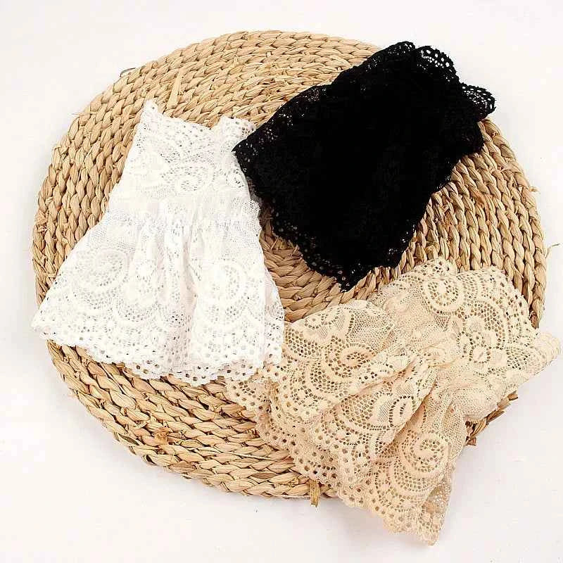 1Pair Detachable Fake Sleeves Spring Autumn Lace Ruffles Elbow Sleeve Cuff Sweater Decorative Sweet Female Transparent Cuffs