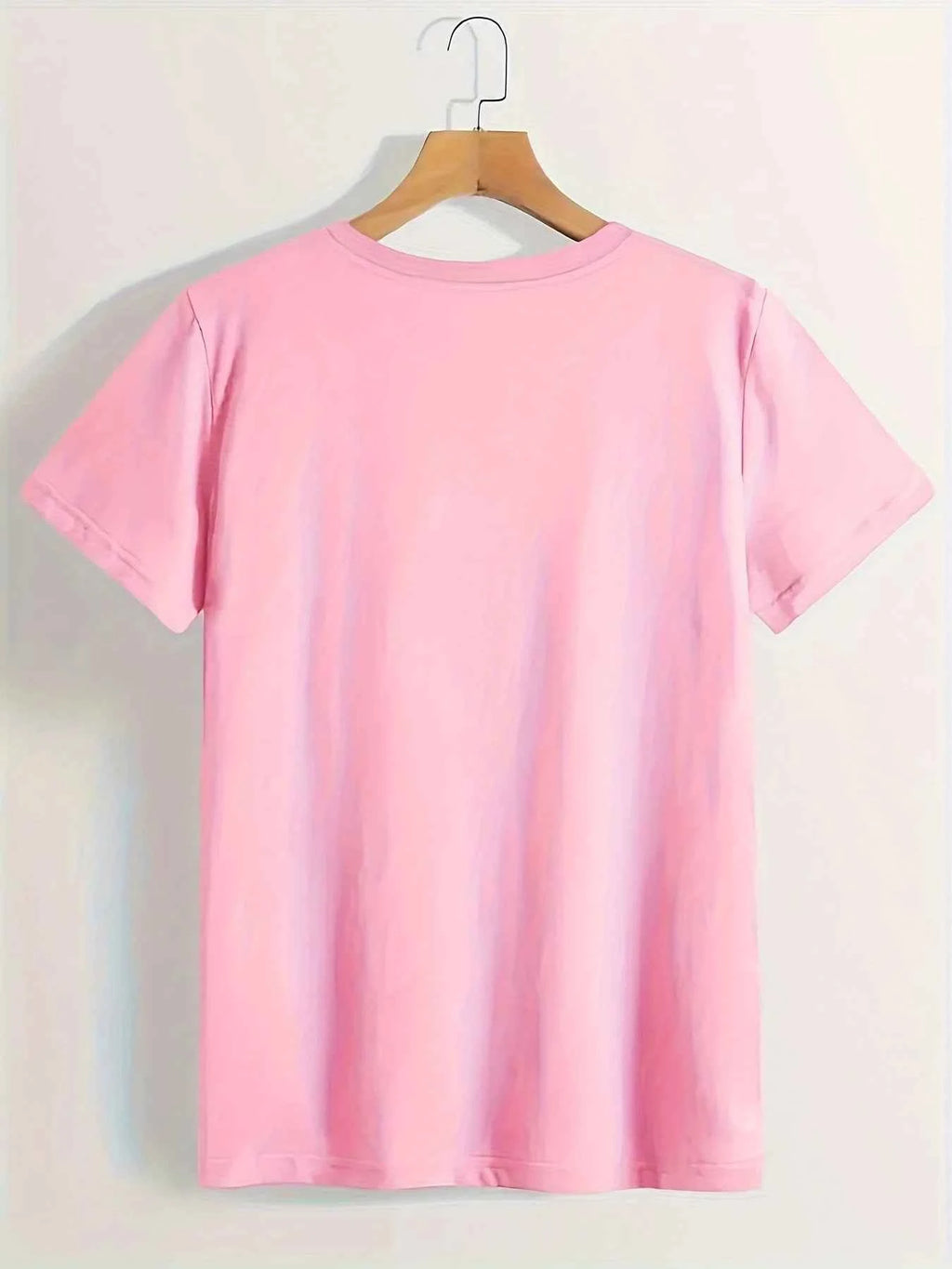 Heart Print T-shirt Short Sleeve Crew Neck Casual Summer Summer Short Sleeved Harajuku Streetwear Tops Tees Aesthetic Clothes