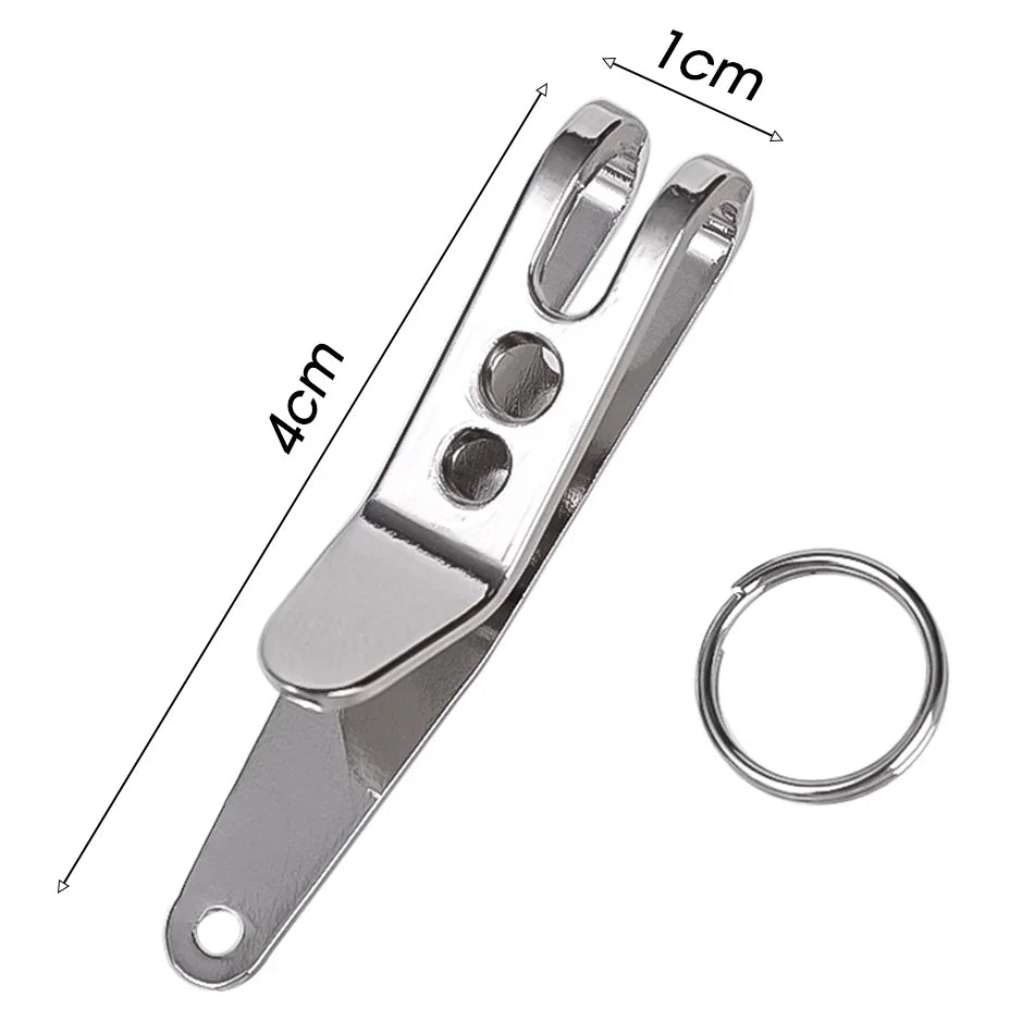 5/1Pcs Mini Zinc Alloy Ring Carabiner EDC Bag Suspension Clip with Key Outdoor Quicklink Tool Keychain Camping Accessories