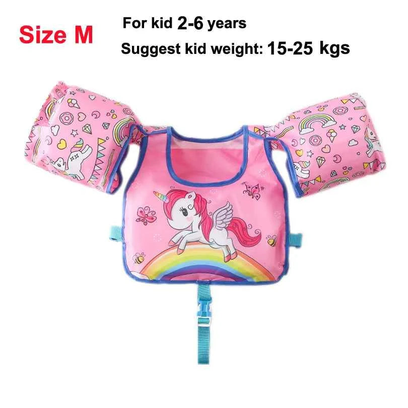 Baby Swim Buoyant Vest Kids Learn Swimming Child Swim Trainer Boy Girl Cute Float Swimsuit Swimming Pool Accessories