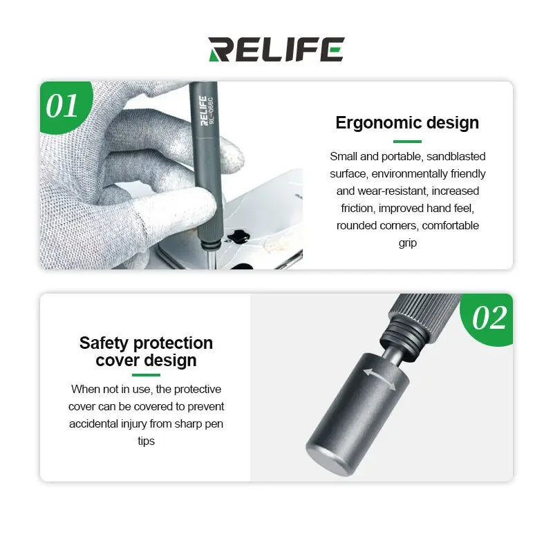 RELIFE RL-066C Back Glass Breaking Pen Phone Rear Camera Disassembly Tools Back Glass Removal Repair Refurbushing Blasting Tool