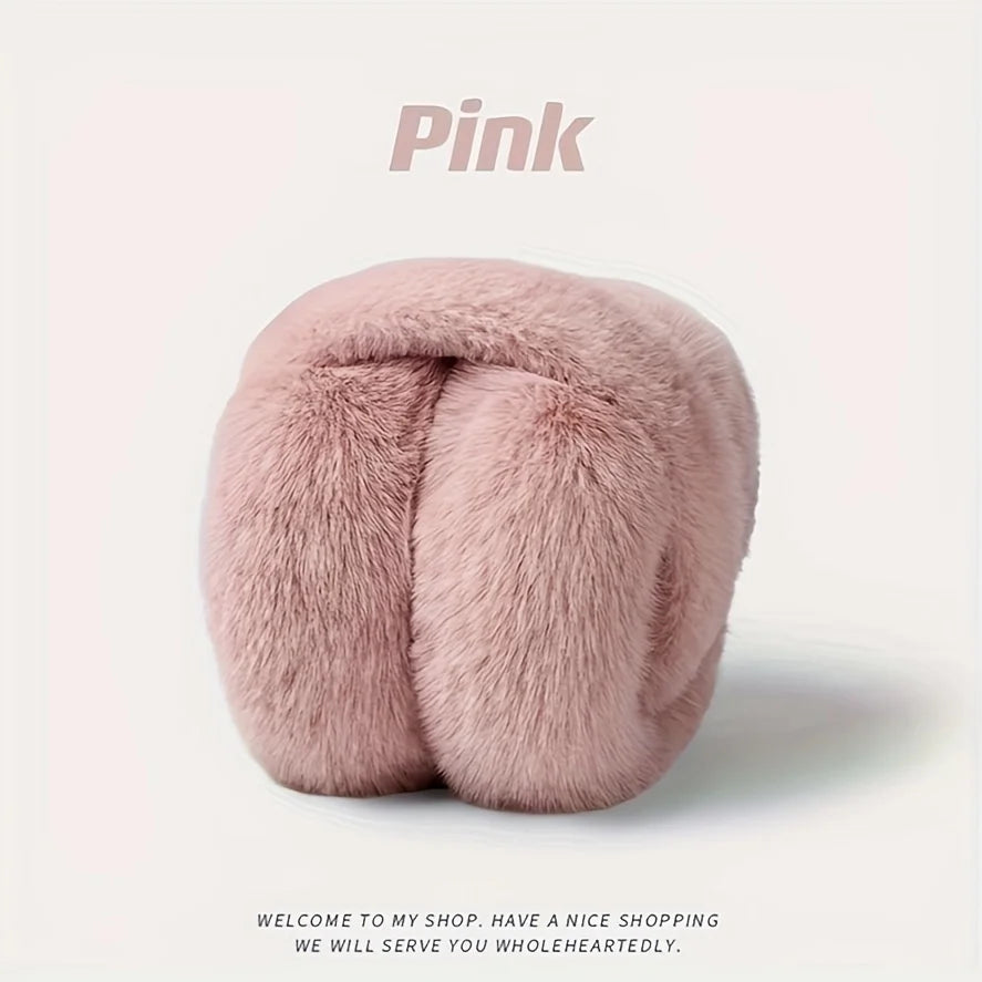 Foldable and Adjustable Women's Winter Ear Muffs Fashion Ear Cover for winter Outdoor Cold Protection Ear-Muffs Folding Earflap