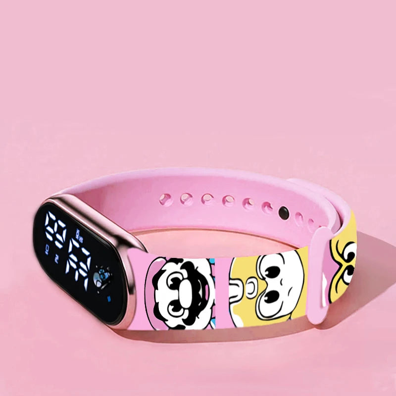 Kids LED Watch Touch Control Digital Watch Silicone Strap Waterproof Sport Wristwatch for Boys Girls Children Birthday Gift