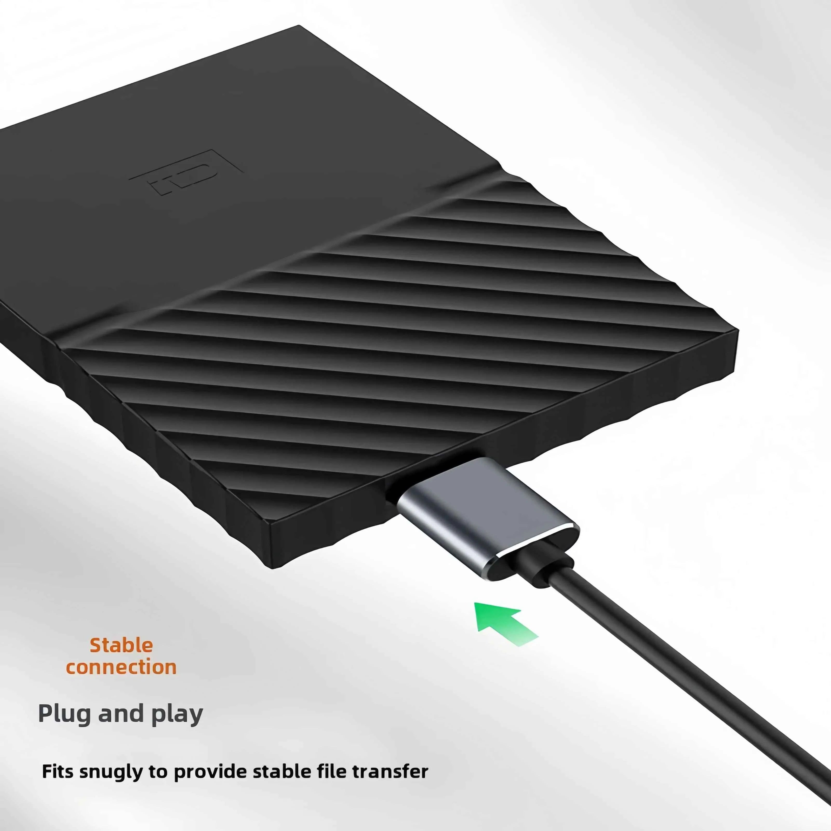 USB C to Micro B Cable 3.0(5Gbps),Type C Male to Micro B Female,for External Hard Drive/SSD (Toshiba,WD,Seagate),MacBook,Laptop