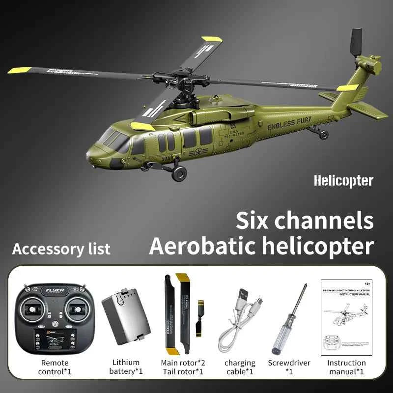 JJRC U9901 RC Helicopter 6CH Brushless Inverted Flight Stunt Remote-Control Helicopter with 6axis Gyro Airplane Model Toy Gift