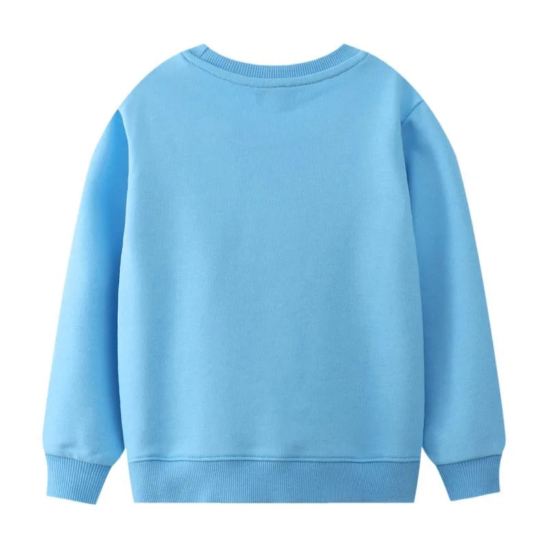 Jumping Meters Long Sleeve Penguin Applique Sweatshirts Cotton Baby Clothes Hot Selling 2-7T Children's Tops Shirts