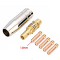 Mig Welding Machine Contact Tips Kit 0.6-1.2mm M6 Nozzle For MB-15AK Welding Torch Nozzles Welder Holder Gas Tools