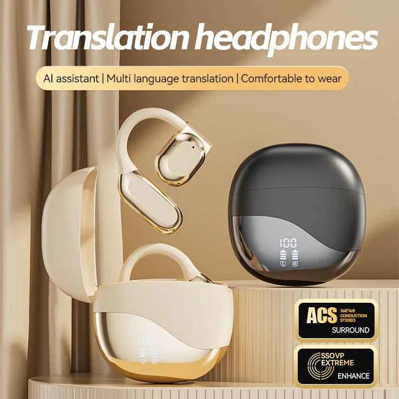 Pen-Ear Bluetooth Earbuds – Ear Hook Design with Display