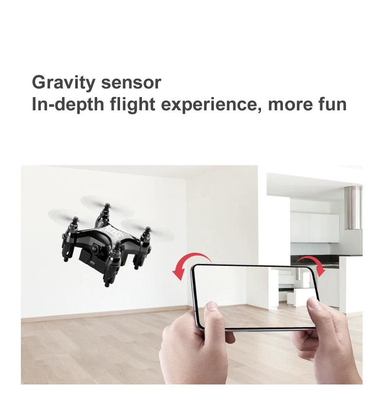 Gold K1 New Mini Drone Remote Control Helicopter - Movie Quality Photography Kids Toy Gift Aircraft