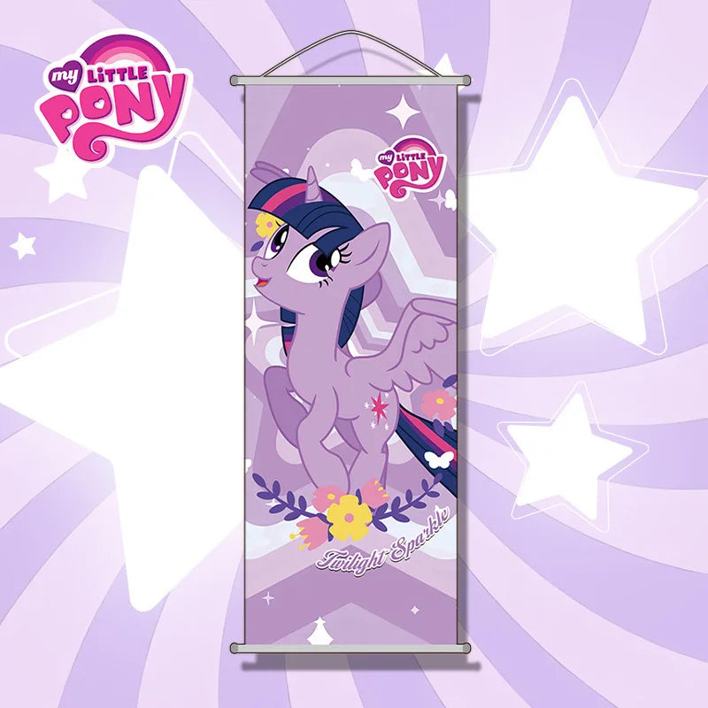 My Little Pony Hanging Poster Anime Convention Wall Decor Canvas Painting for Living Room, Study Room, Children's Room