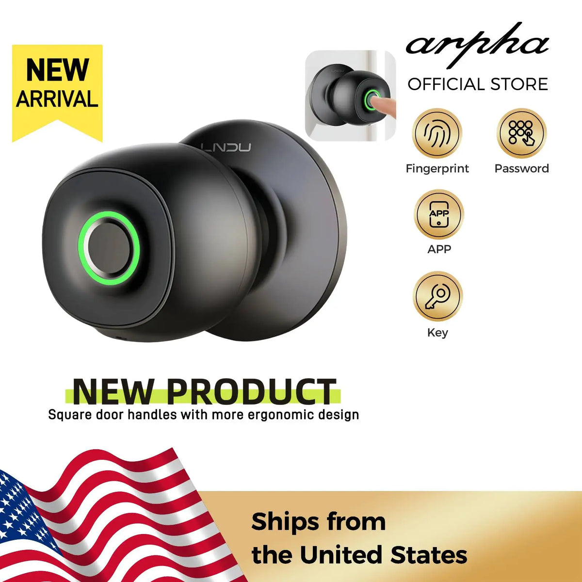 Bluetooth Fingerprint Smart Door Lock With App Control