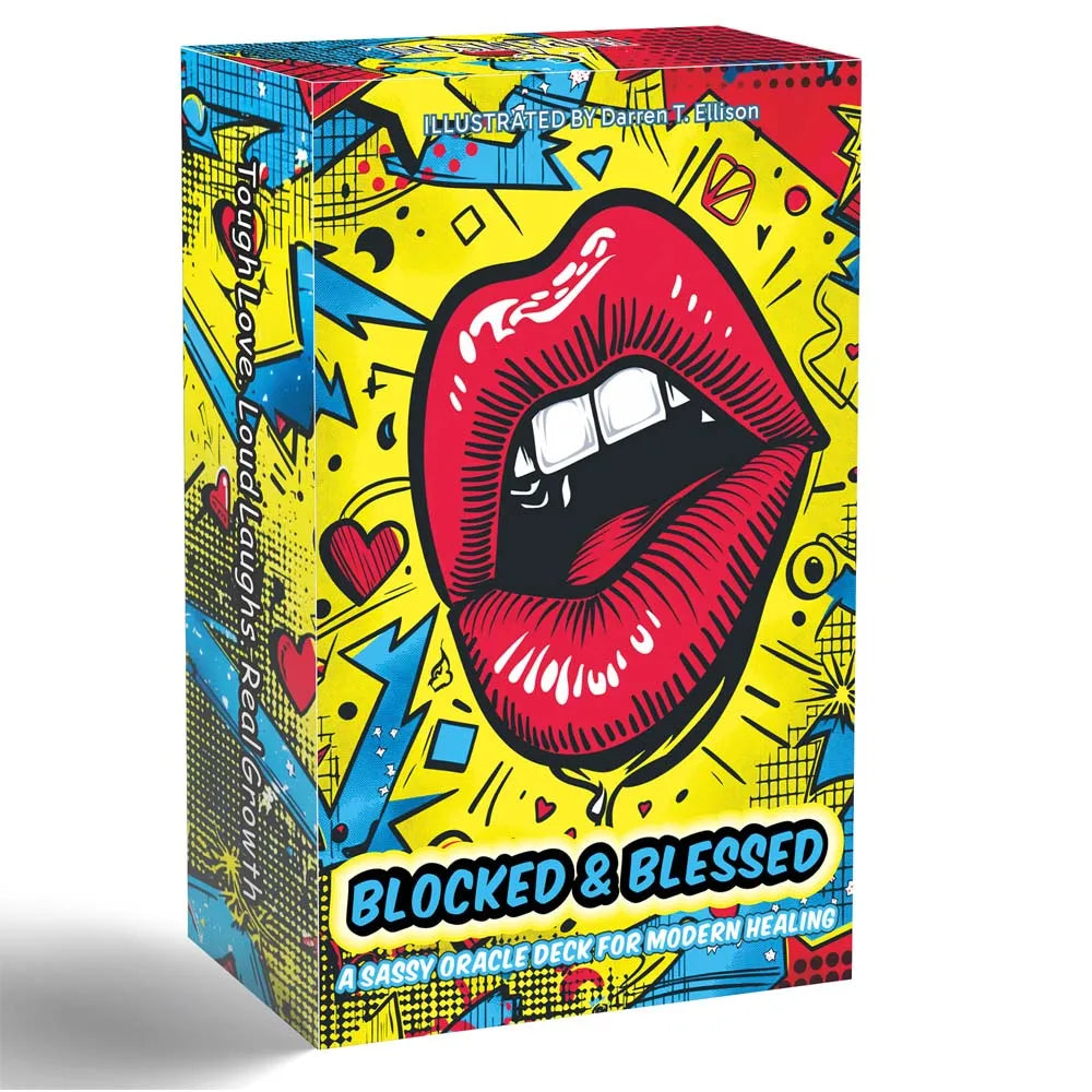54 Card Deck, 13x8cm Size, BLOCKED & BLESSED ，A SASSY ORACLE DECK FOR Modern Healing Cards Set Card Games