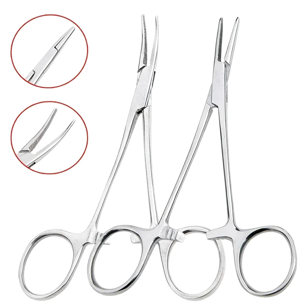Hand Tool  Hemostatic Forceps Pet Hair Clamp Fishing Locking Pliers Epilation Tools Curved/Straight Tip Cutter Tool