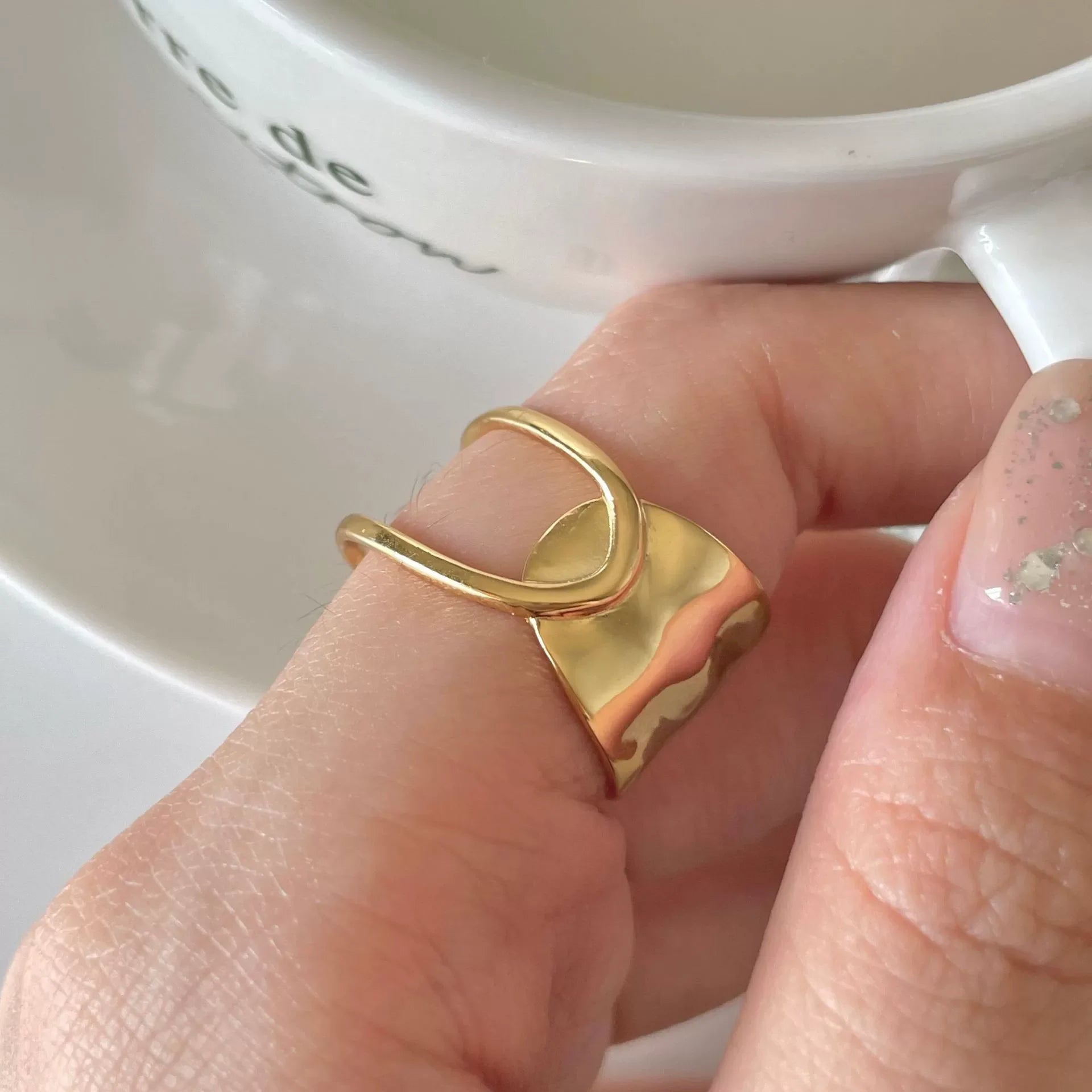 VENTFILLE 925 Sterling Silver Irregular Ring for Women Geometry Versatile Minimalism  Accessories Jewelry Gift Dropshipping