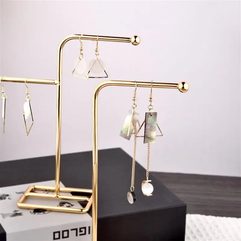 High Quality Jewelry Organizer Shelf Metal Earring Storage Rack DIY Jewelry Organizer Holder Pendants Necklace Display Stand