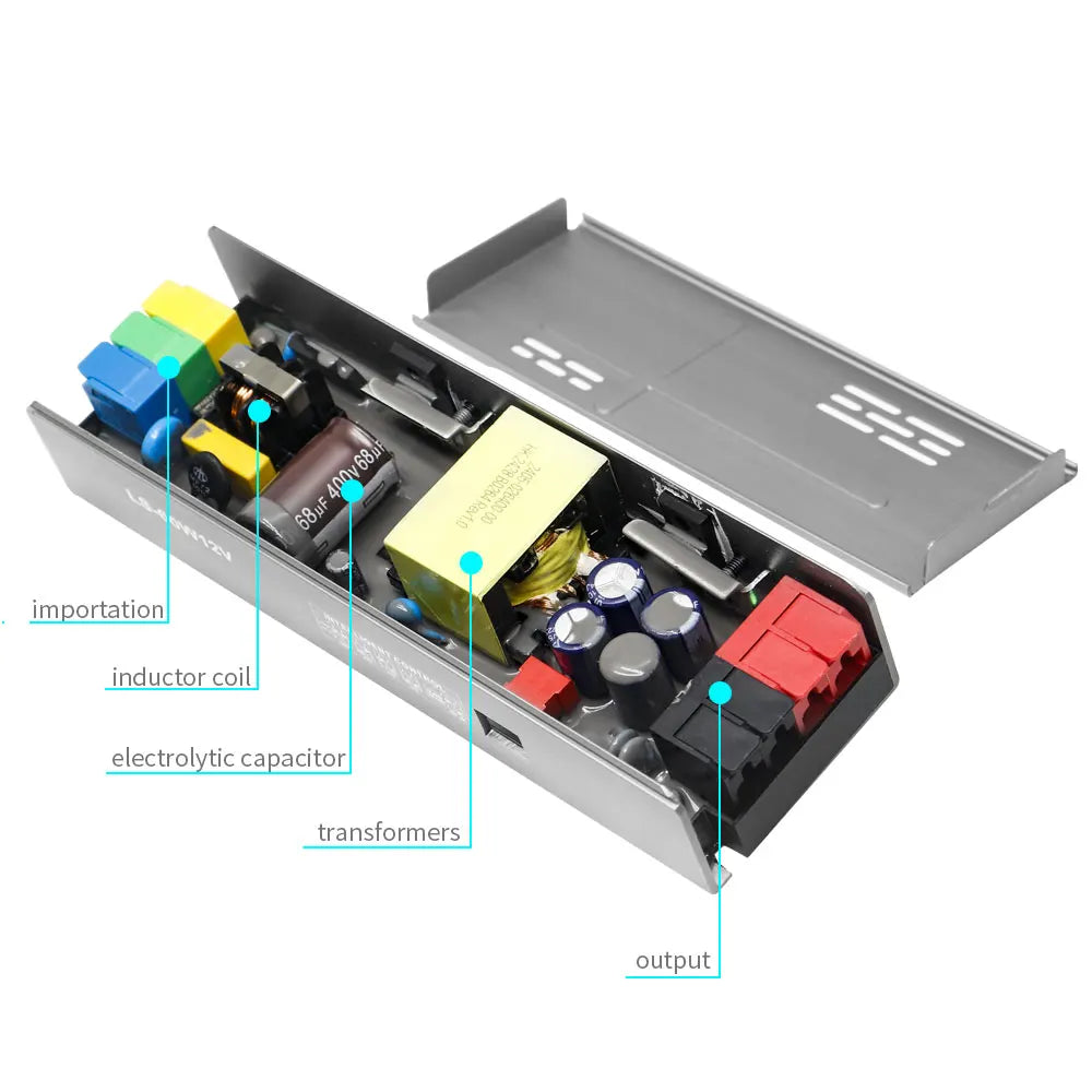 LED Power Supply Lighting Transformers 60W 100W 200W 300W 400W AC170-264V to DC12V/24V Adapter Driver For Led Strip Lights