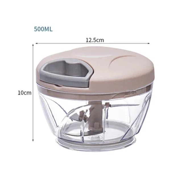 900/500ML Garlic Chopper Manual Garlic Press Food Vegetables Cutter Meat Grinders Kitchen Gadgets Hand Mincer Garlic Masher