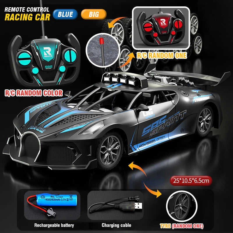 RC Car Toy Drift Racing Remote Control Car High Speed Off Road Racing Car Toys for Boys Christmas Indoor Outdoor Xmas Gifts