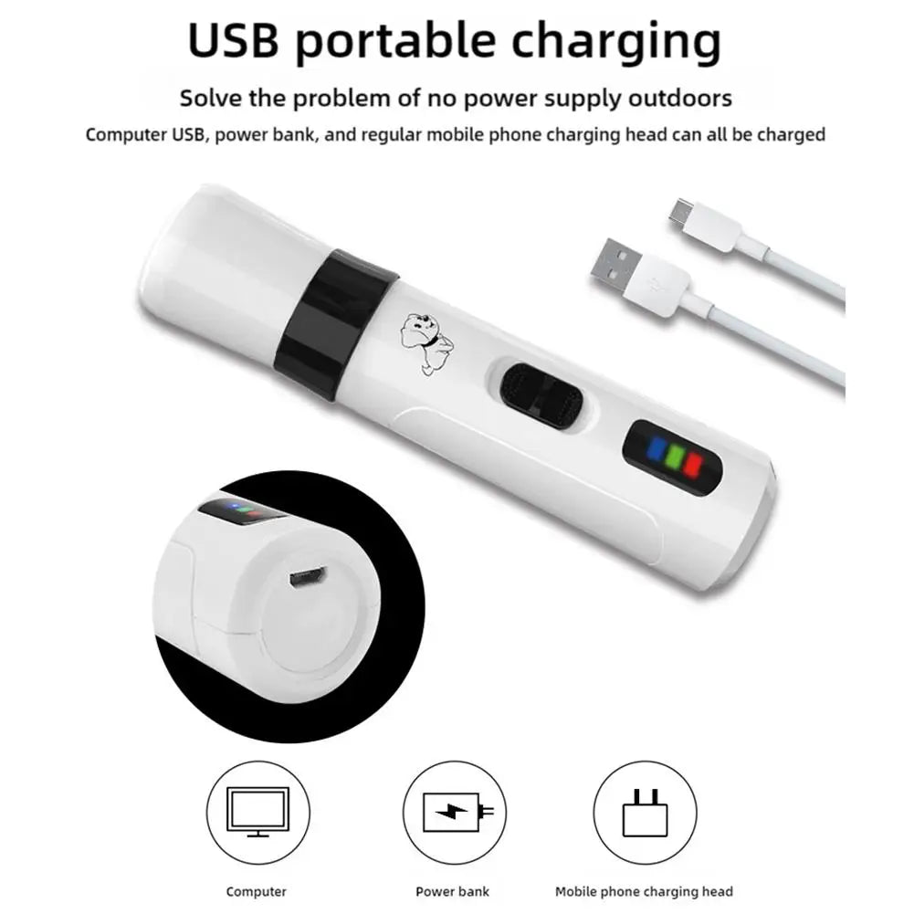 Dog Nail Trimmer Electric Dog Nail Grinder Puppy Cat Nail Clippers Professional Pet Grooming Gadget Diamond Bit Replacement Head