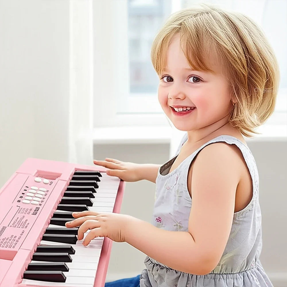 Chriyungel 37 Keys Kids Electronic Keyboard Piano with Microphone Musical Instrument Educational Toys Gift for Boy Girl Toddler