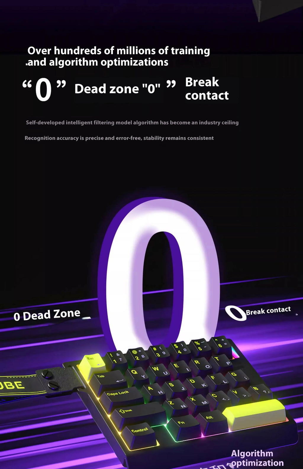 FURYCUBE M30 HE Hall Effect Gaming Keyboard Mini Keypad RT0.01mm 0.1ms Latency Support SOCD MT Valorant FPS Wired Game Keyboard