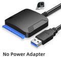 TEUCER SATA to USB 3.0 Cable USB to SATA Hard Drive Adapter Converter for 2.5" 3.5" SSD HDD Hard Drive Disk with Power Adapter