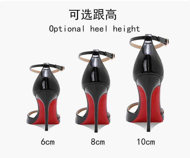 2025 Summer New Silver High Heels Women's Fine Heels Beautiful Princess Style One Button Sandals with Skirts