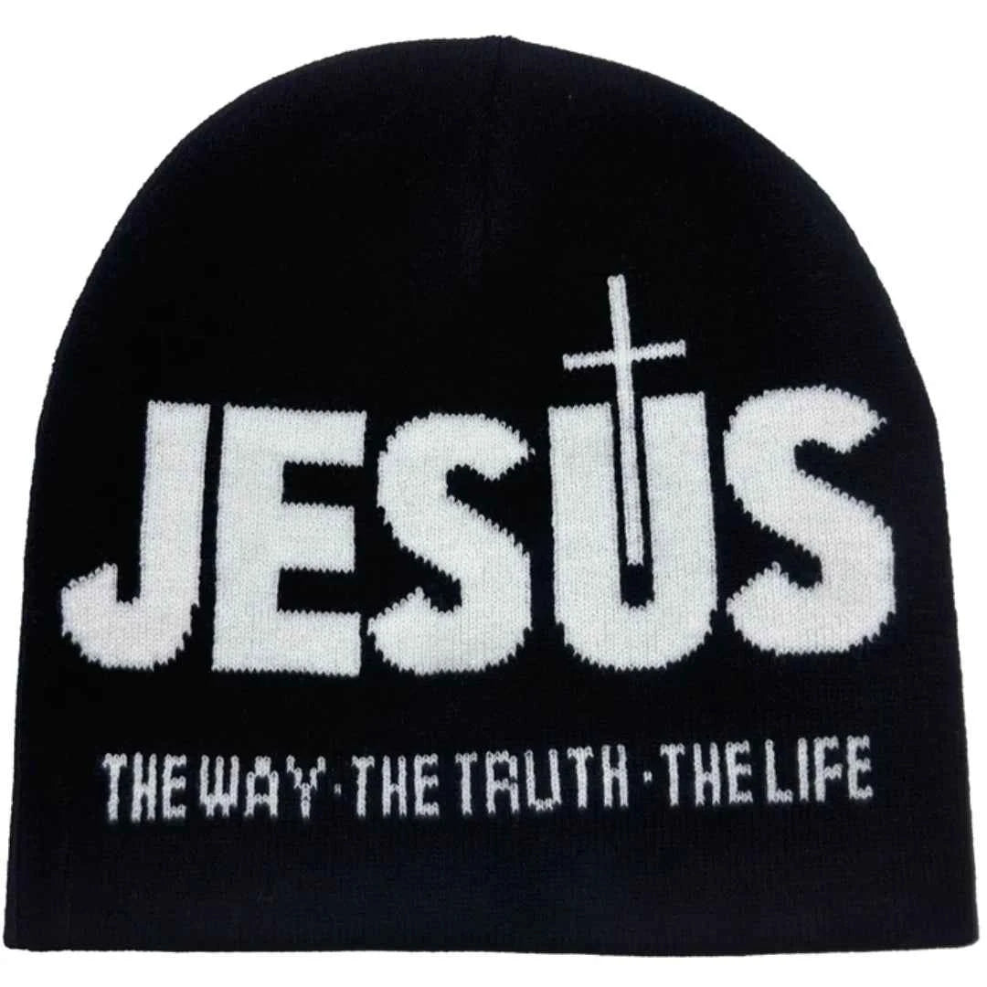 letters knitted hat fall and winter new outdoor travel windproof ear protection multifunctional headset cold cap men and
