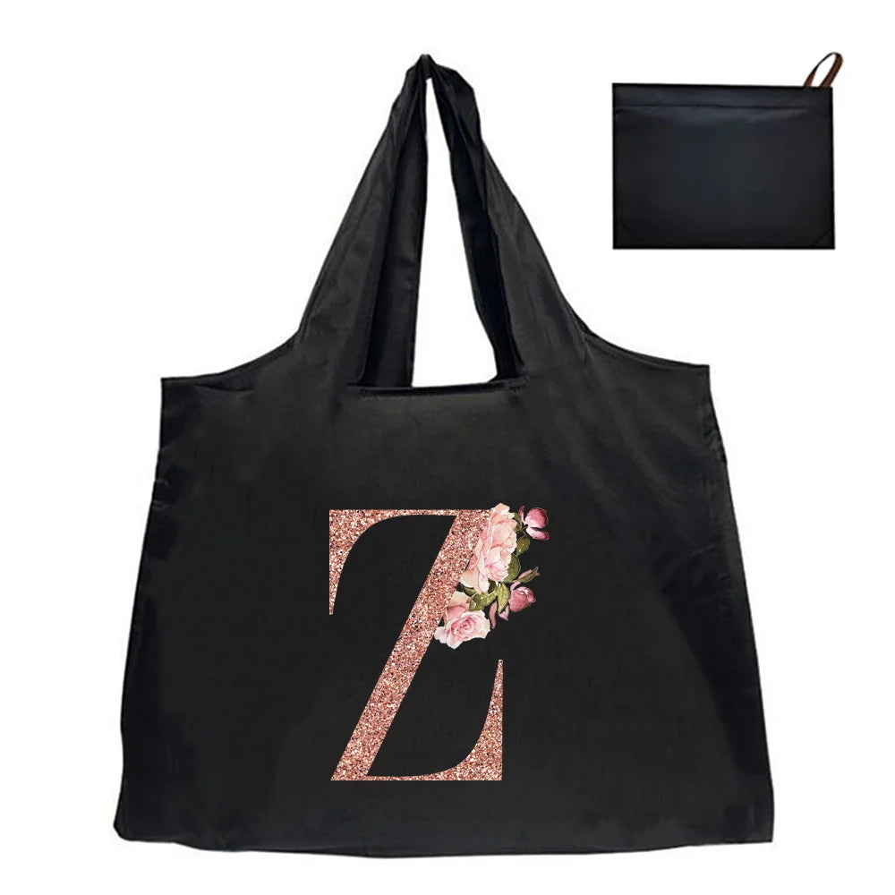 Shopping Bag Tote Bag Foldle Grocery Organizer Reusable Handbags Shoulder Bags Convenient Large-Capacity Large Tote For Fashion