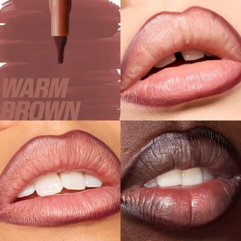 Velvet Brown Lip Liner Pencil Nude Matte Waterproof Non-stick Cup Cherry Red Lip Liner Lip Contour Pen Lipstick Makeup For Woman