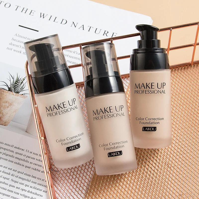 LAIKOU Makeup Base Face Liquid Foundation BB Cream Concealer Moisturizer Oil-control Whitening Waterproof Maquiagem Makeup 40g