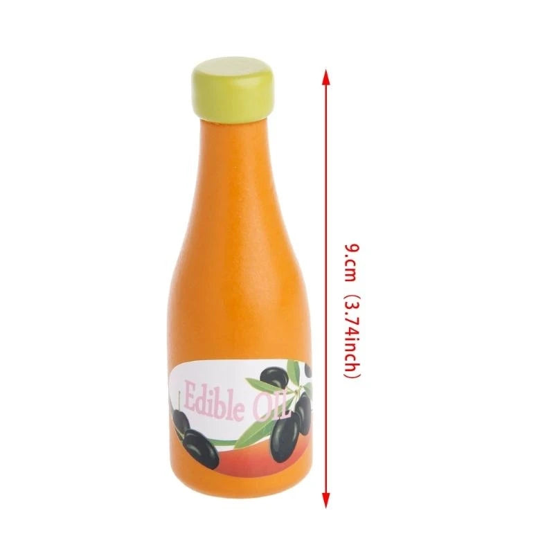 Q0KB 3pcs Kids Pretend Role for Play Kitchen Fruit Wooden Toy Cutting Set Child