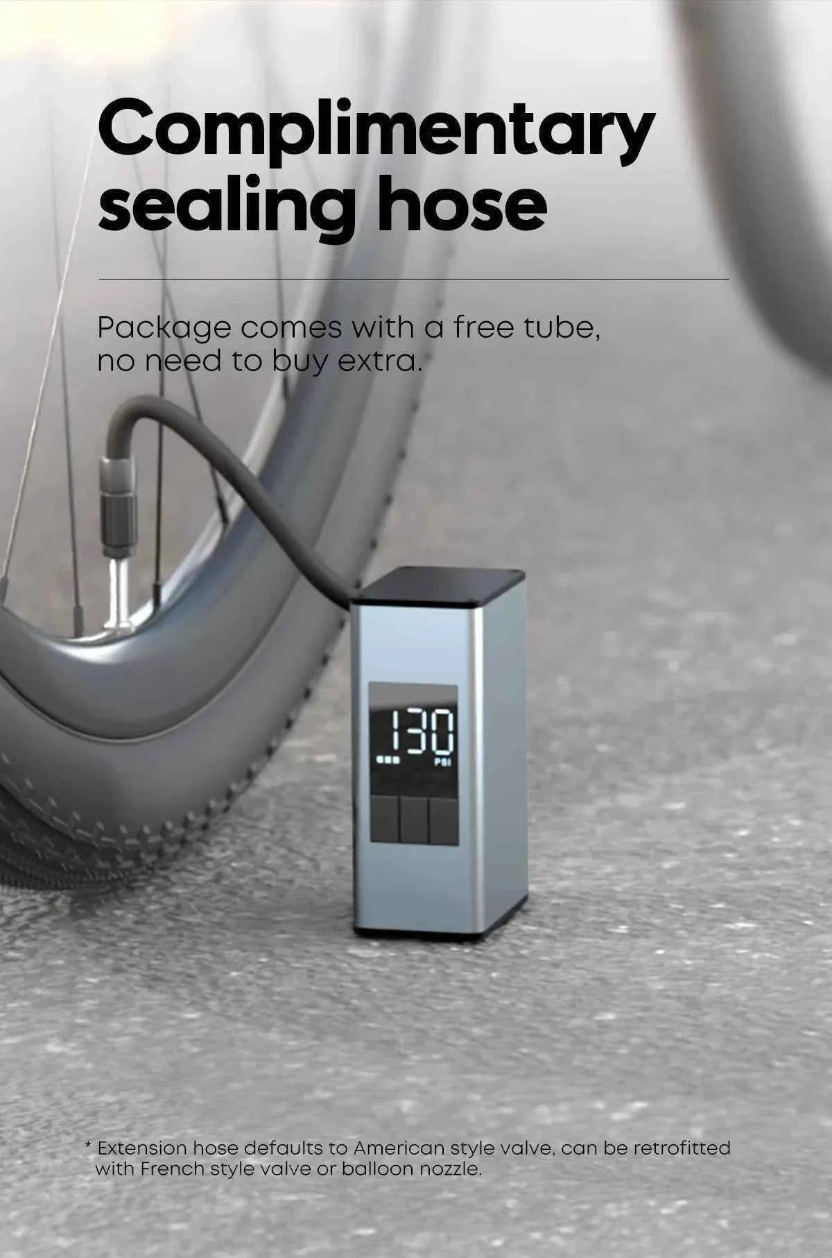 150 PSl Bike Air Electric Pump CYCLAMI A3 MAX Real-time Data Display Portable Pocket Auto MINI Tire Inflator For Bicycle Car