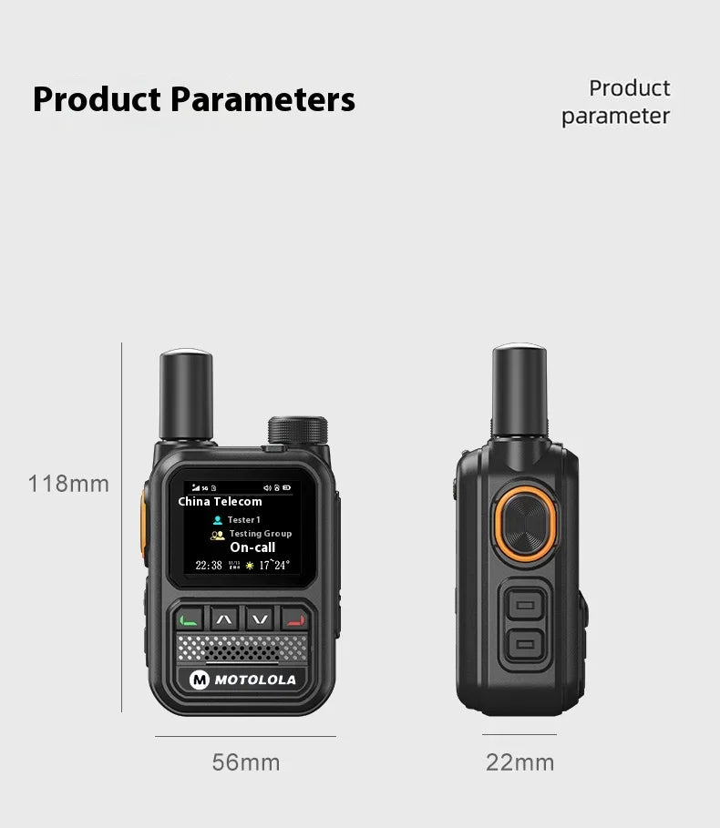 MOTOLOLA POC Radio Nationwide Intercom 5G GPS Dual SIM 5000KM Network Walkie Talkie Handheld Long Range Two Way Ham Radio