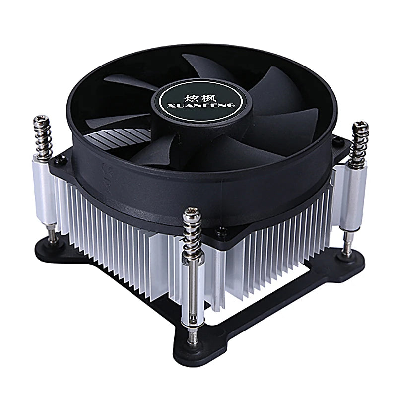 PC Efficient Copper Core/Aluminum Core Processor Cooler Cpu Fan Mute 3pin4pin PWM Air-cooled Install LGA1150 1151 1155 1156 1200