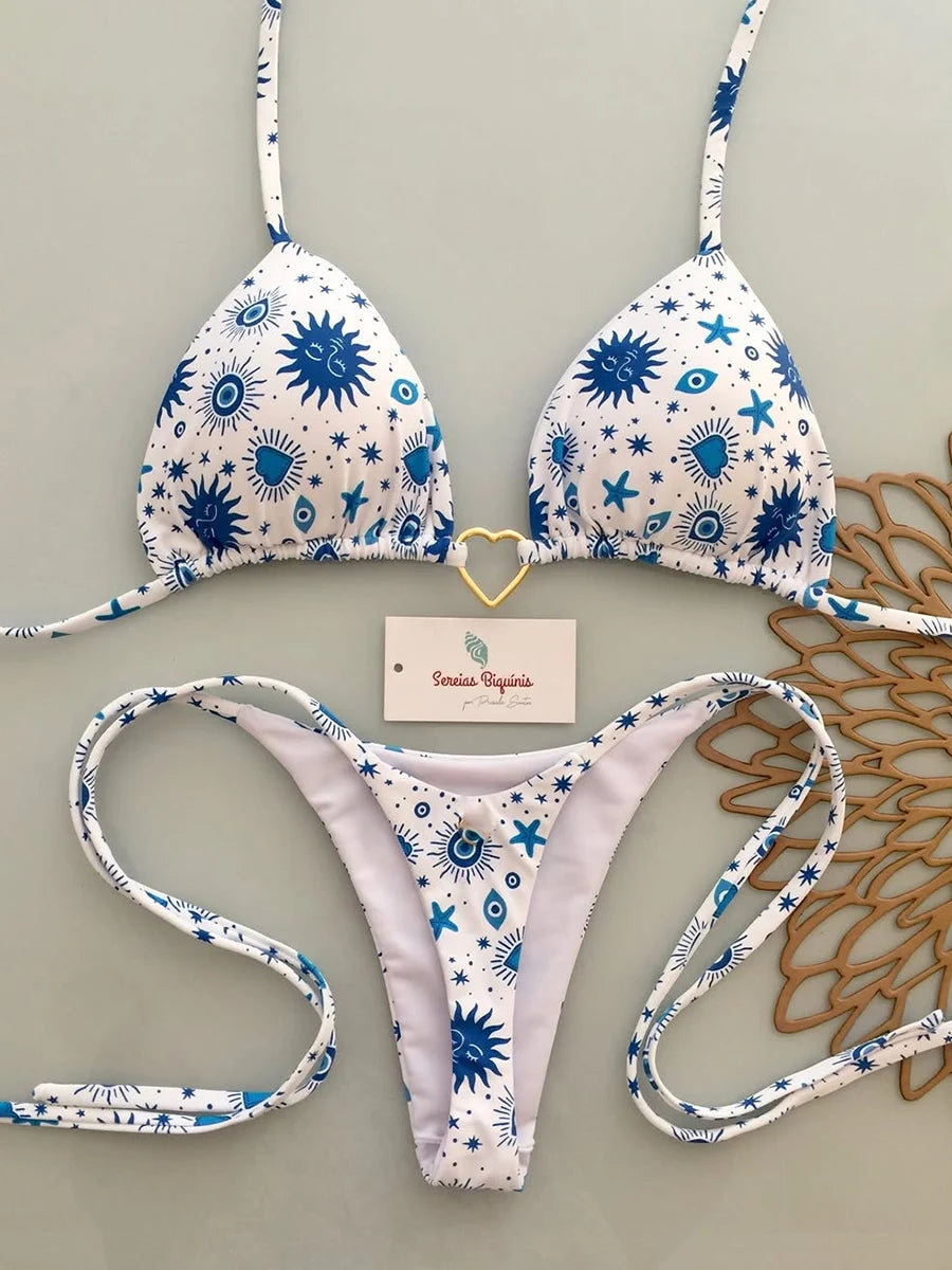 Micro Bikinis 2026 Women Swimsuit New Sexy Swimwear Halter Bikini Set Brazilian Biquini Female Thong Beachwear Party Wear