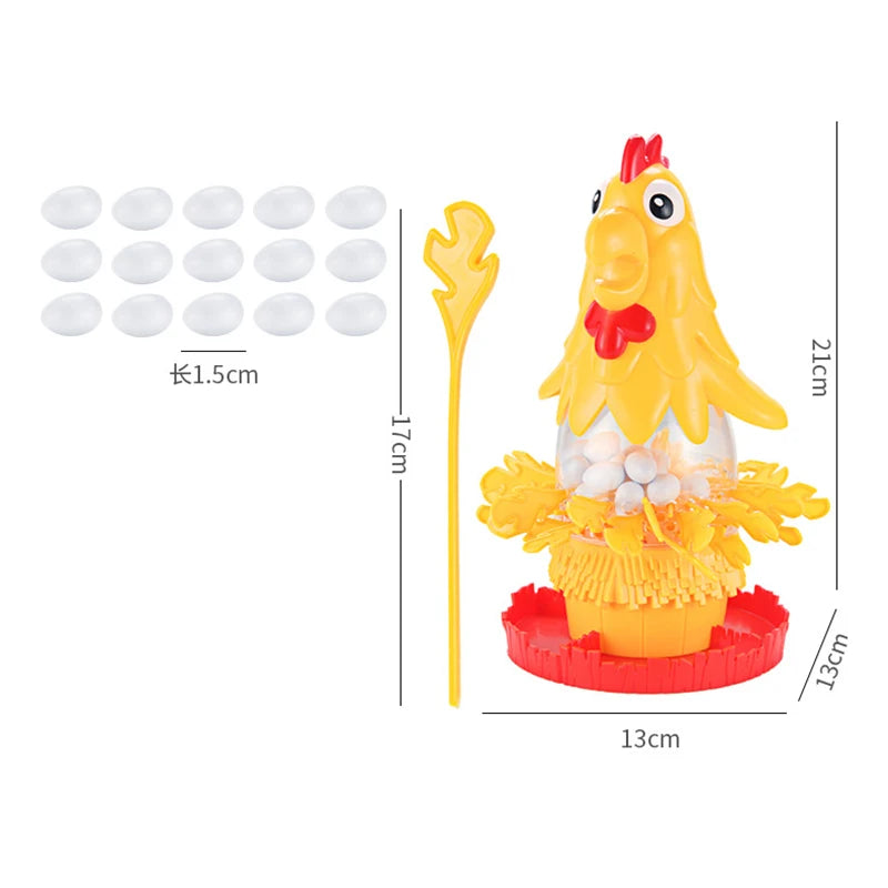 Funny Hen Laying Eggs Hair Pulling Board Game Stick Family Gathering Interactive Tabletop Game Egg Drop Toys for Party Gift Kids