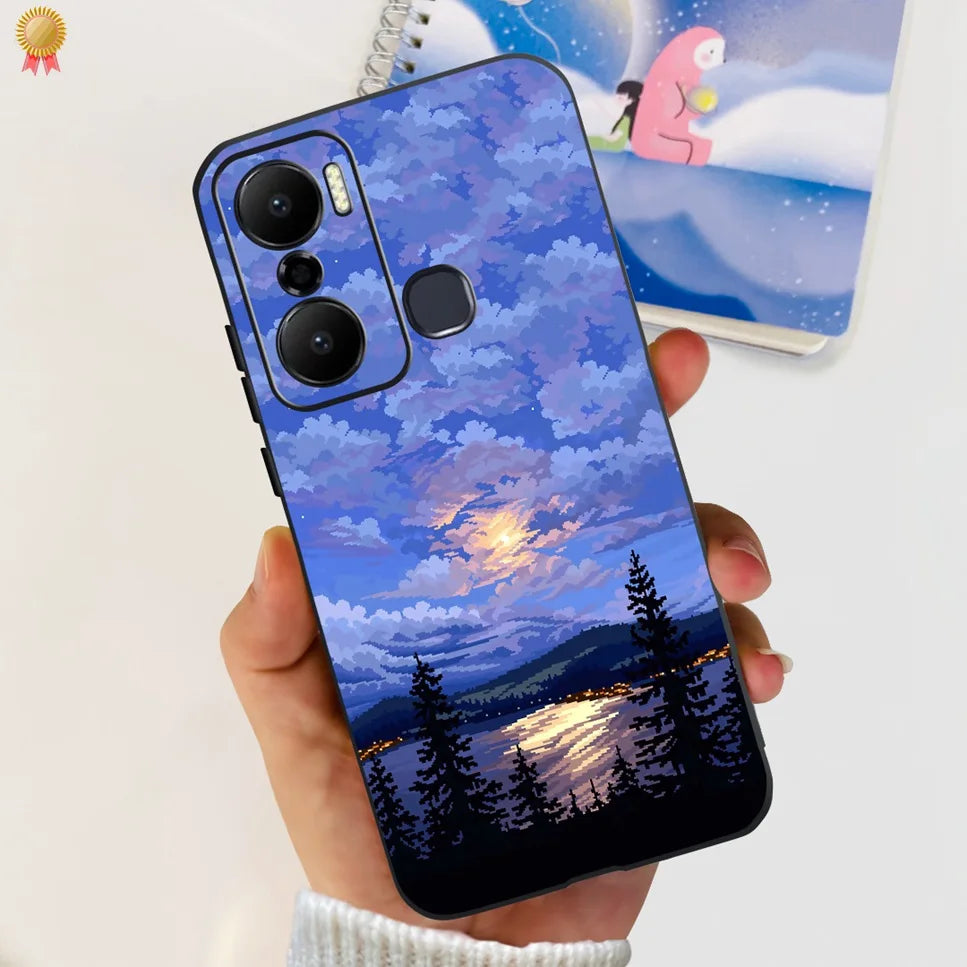 For Infinix Hot 20 Play 20i 4G Case Cute Astronaut Clear TPU Silicone Bumper Cover For Infinix Hot 20 Play 20i Phone Case Funda