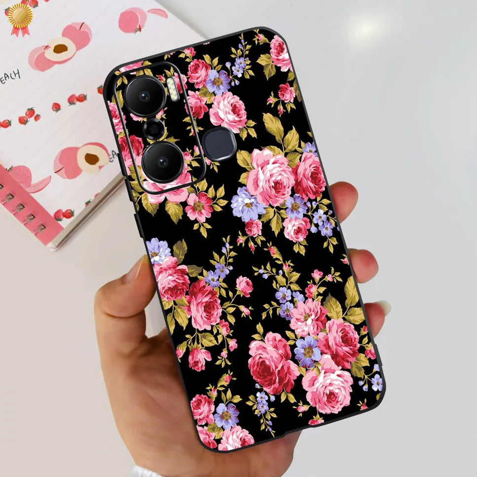 For Infinix Hot 20 Play 20i 4G Case Cute Astronaut Clear TPU Silicone Bumper Cover For Infinix Hot 20 Play 20i Phone Case Funda