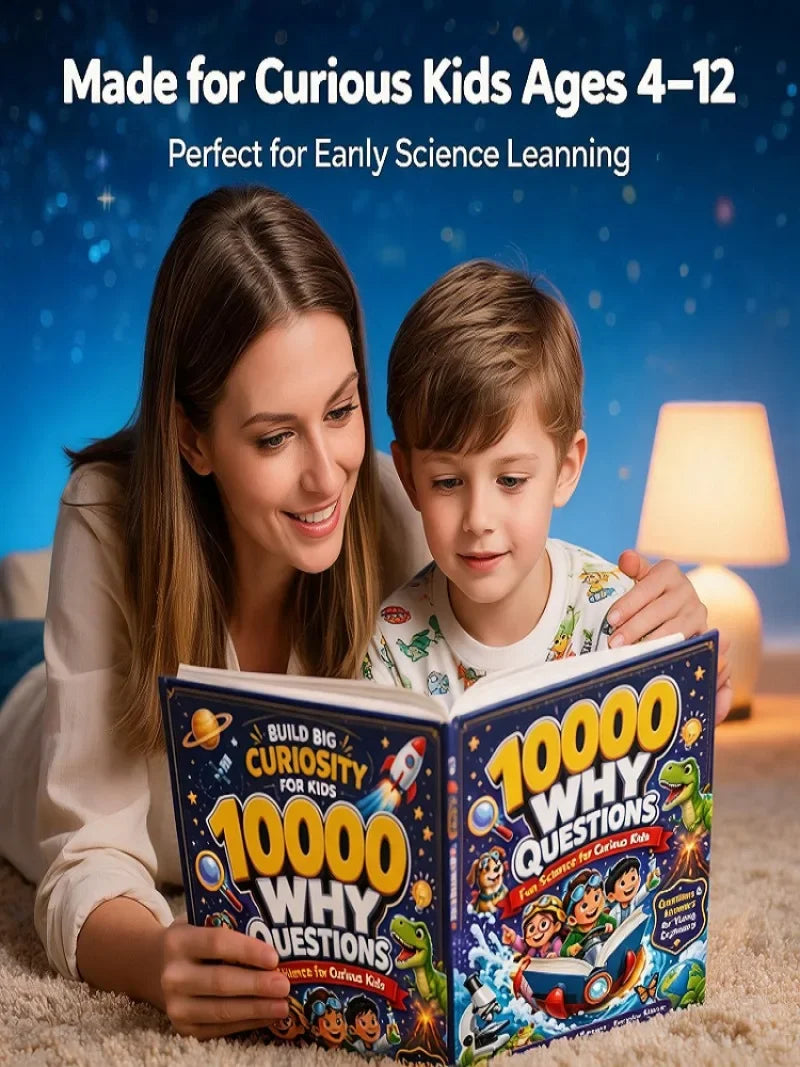 10000 Why Kids Science Encyclopedia Book Educational Picture Book for Curious Young Explorers