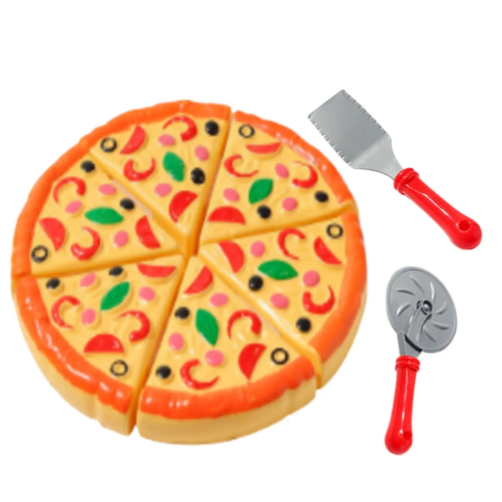 Kids Pizza Cutting Toy Simulation Plastic Pizza Dinette Child Toy Kitchen Pretend Play Food Cooking Kitchen Toys For Kids