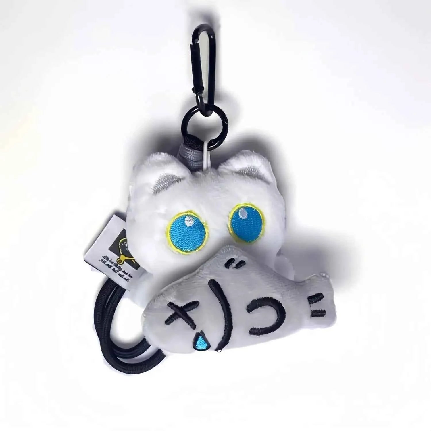 6/1pcs Cute Plush Black Cat Doll Toy Keychain Bag Pendant Charms Kawaii Keyring Accessories For Women Couples Gift