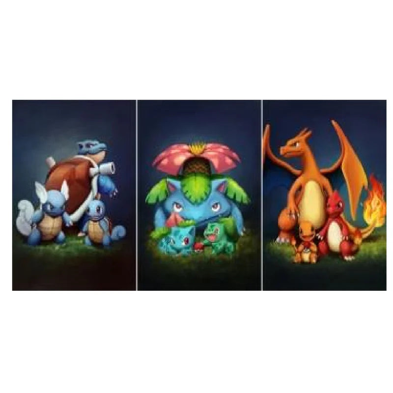 Pokemon 3D Lenticular Poster Anime Painting 3D Printing Home Decor Wall Cover Anime Artwork Birthday Gifts Home Decor Toy