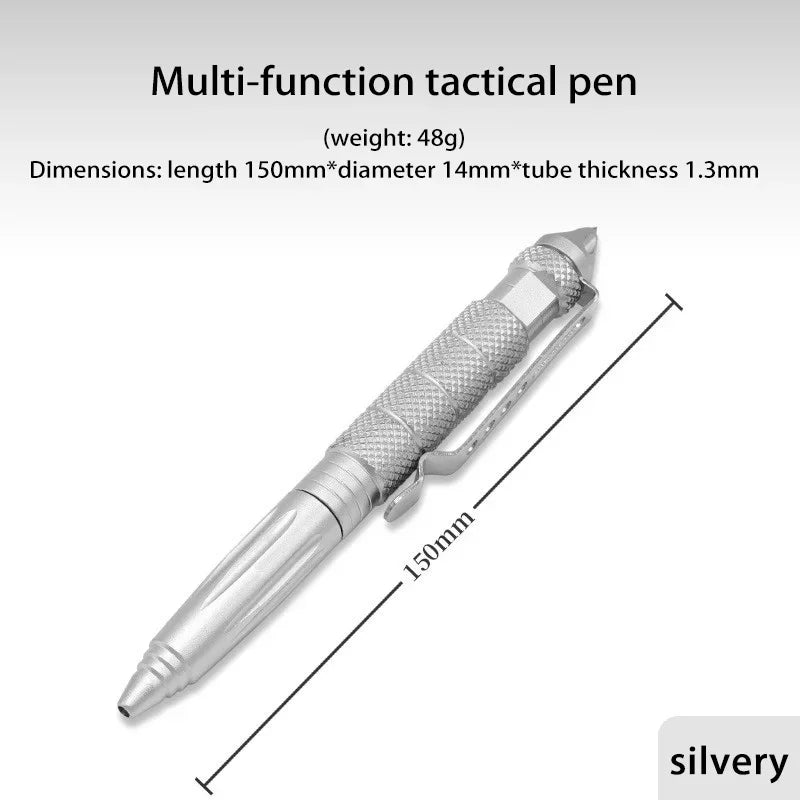 Tactical Pen Self Defense Multifunction Emergency Survival Tool Glass Breaker Tungsten Steel Writing Pen Outdoor Rescue Escape