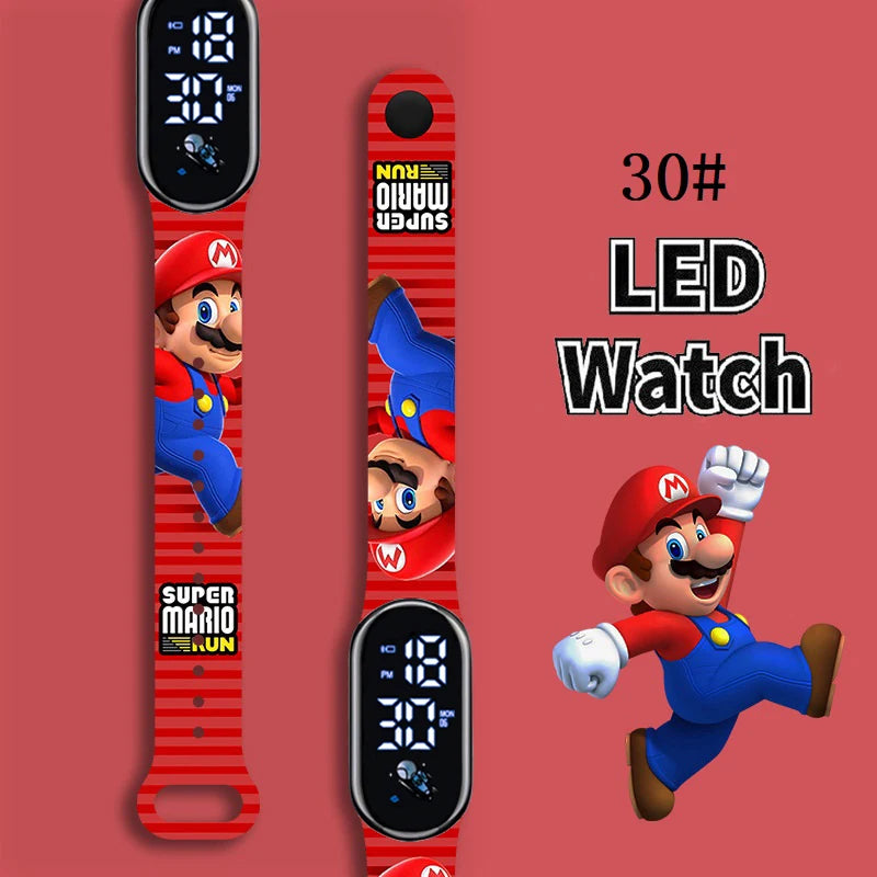 Kids LED Watch Touch Control Digital Watch Silicone Strap Waterproof Sport Wristwatch for Boys Girls Children Birthday Gift