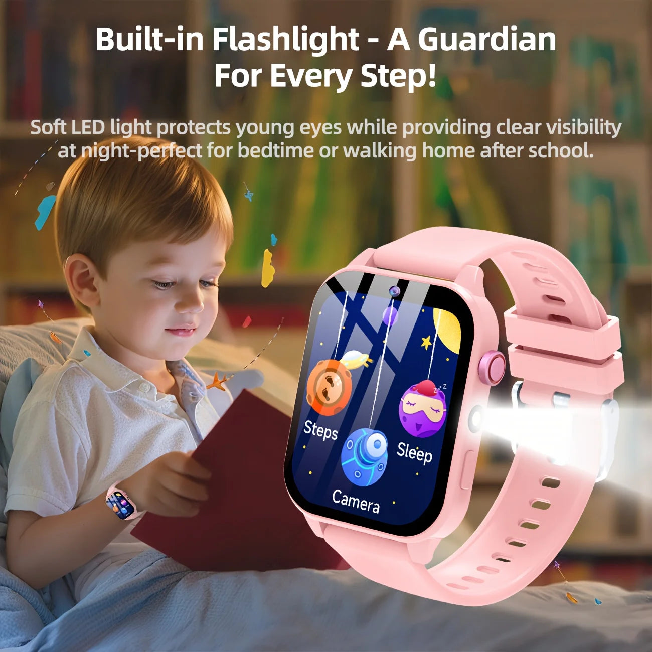 Kids Smart Learning Watch with Educational Games, Camera & Music Player - Touch Screen Kids Tablet for & Ages 3+, Pedometer