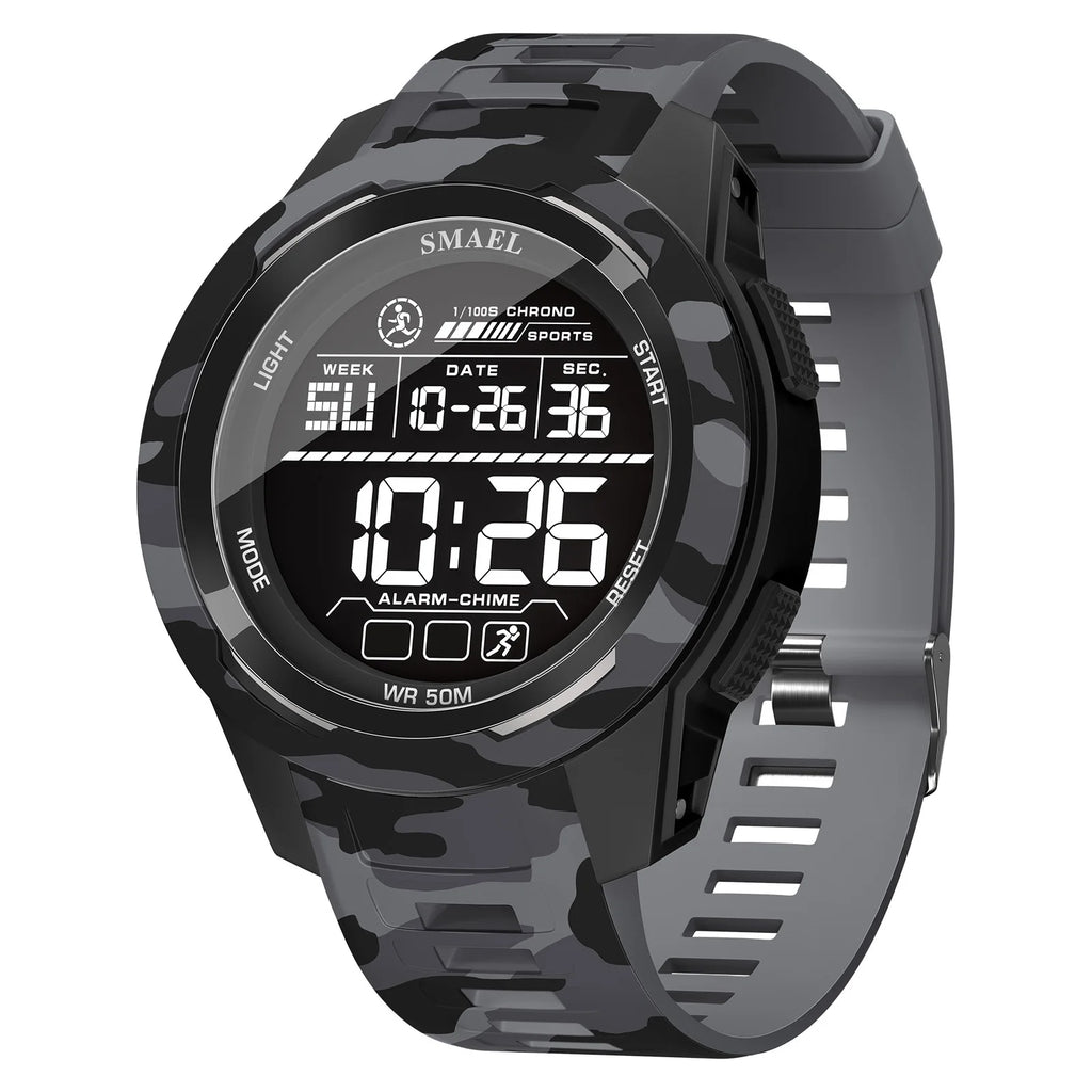 New SMAEL 8105 Watches Camo Strap Military Sport Watch for Men Clock Fashion Digital Wristwatch Waterproof Shockproof Watches