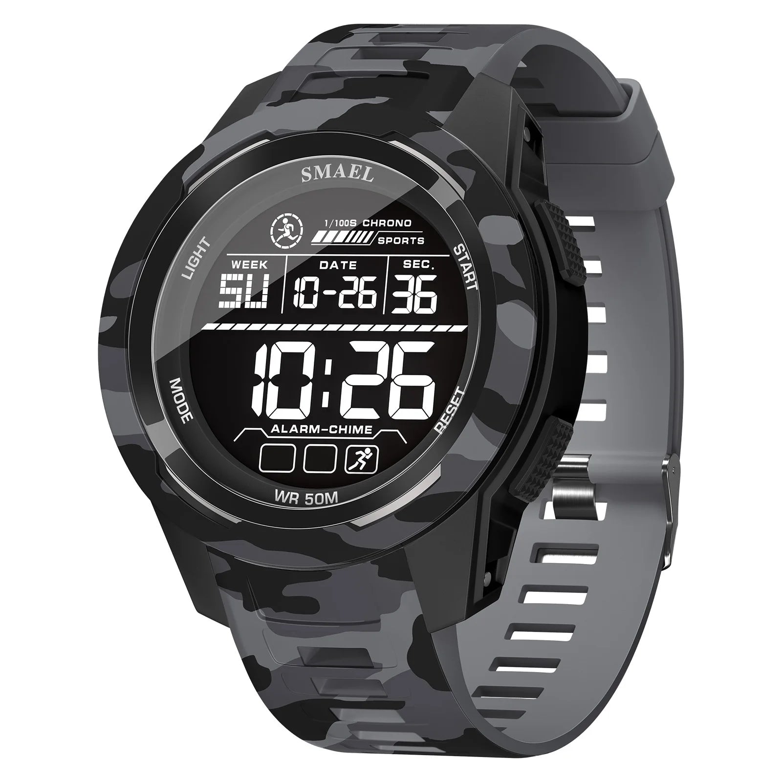 New SMAEL 8105 Watches Camo Strap Military Sport Watch for Men Clock Fashion Digital Wristwatch Waterproof Shockproof Watches
