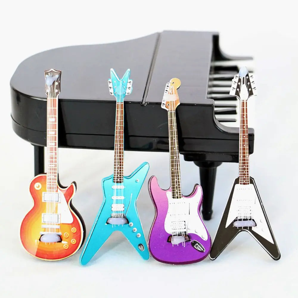 1/6 Dollhouse Miniature Musical Instrument Guitar Toys Model for Blyth ob11 Dolls House Decoration Accessories